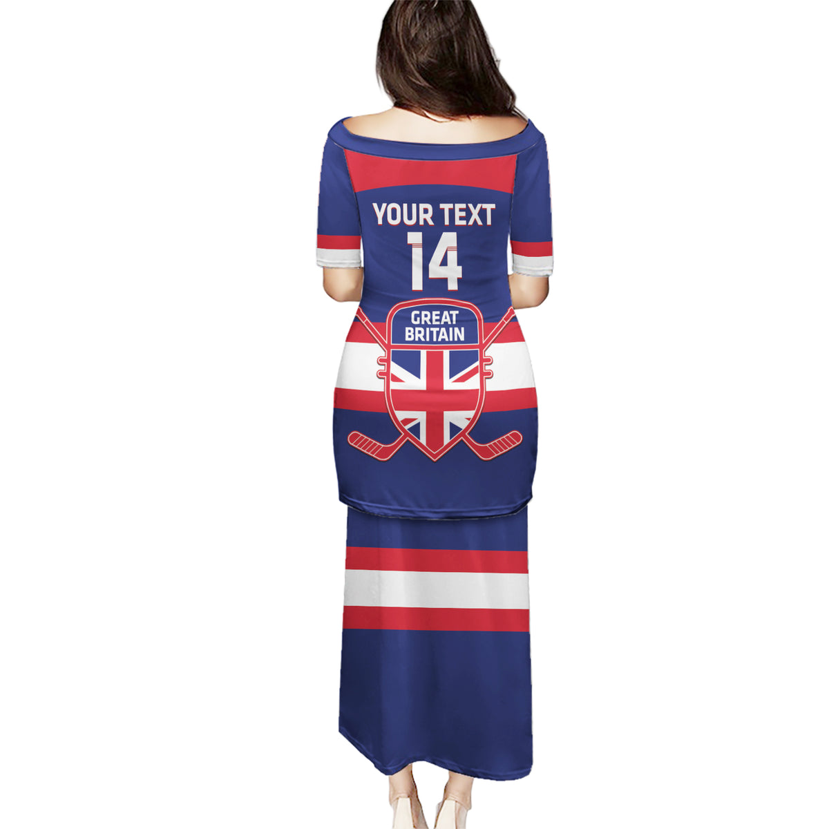 Custom Great Britain Hockey Puletasi Go GB Team - Wonder Print Shop