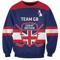 Custom Great Britain Hockey Sweatshirt Go GB Team - Wonder Print Shop