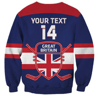 Custom Great Britain Hockey Sweatshirt Go GB Team - Wonder Print Shop
