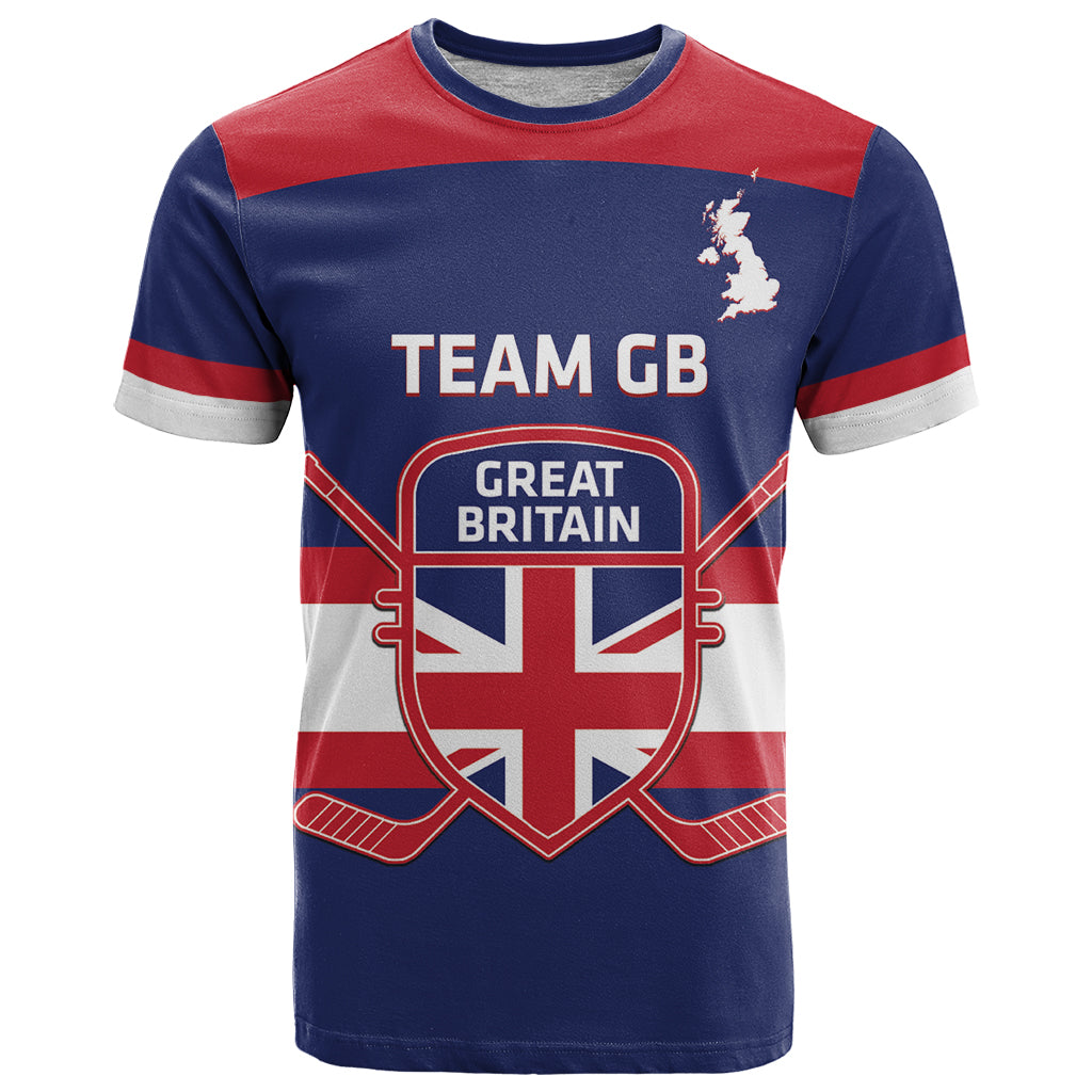 Custom Great Britain Hockey T Shirt Go GB Team - Wonder Print Shop
