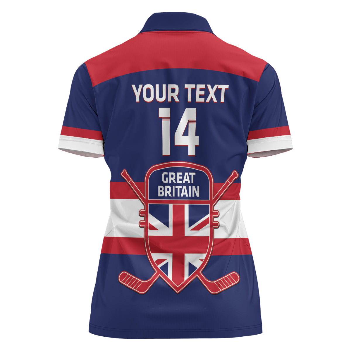 Custom Great Britain Hockey Women Polo Shirt Go GB Team - Wonder Print Shop