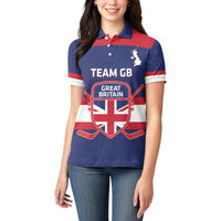 Custom Great Britain Hockey Women Polo Shirt Go GB Team - Wonder Print Shop