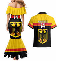Custom Germany Hockey Couples Matching Mermaid Dress and Hawaiian Shirt Go German Bearers of the Eagle - Wonder Print Shop