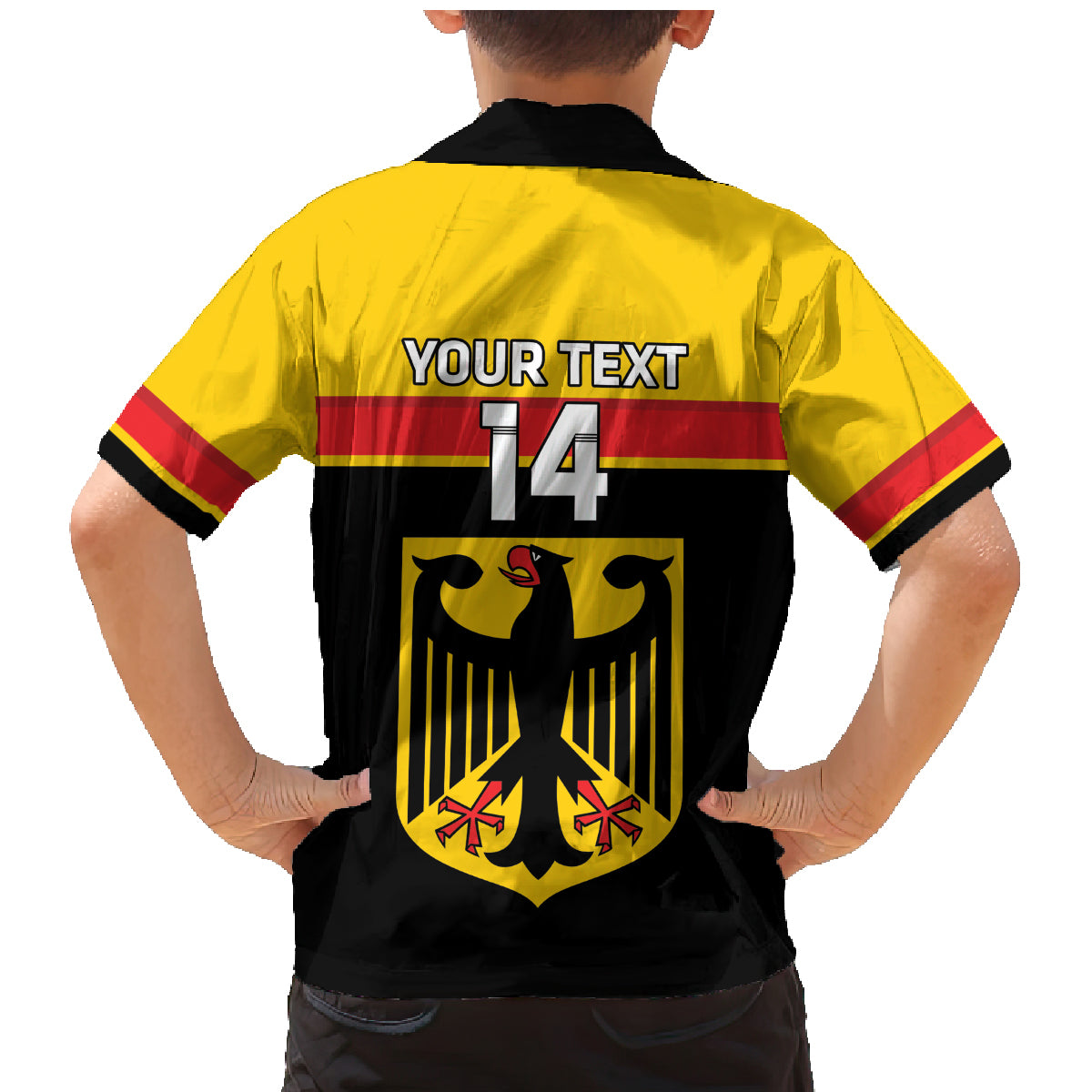 Custom Germany Hockey Family Matching Mermaid Dress and Hawaiian Shirt Go German Bearers of the Eagle - Wonder Print Shop