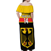 Custom Germany Hockey Family Matching Off Shoulder Maxi Dress and Hawaiian Shirt Go German Bearers of the Eagle - Wonder Print Shop