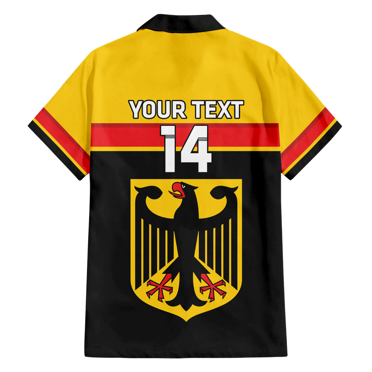 Custom Germany Hockey Family Matching Short Sleeve Bodycon Dress and Hawaiian Shirt Go German Bearers of the Eagle - Wonder Print Shop