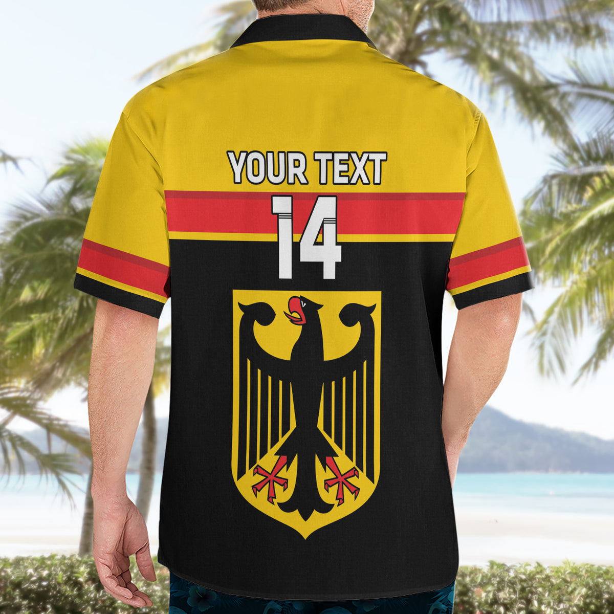 Custom Germany Hockey Hawaiian Shirt Go German Bearers of the Eagle - Wonder Print Shop