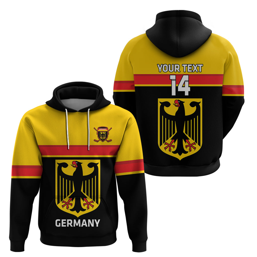 Custom Germany Hockey Hoodie Go German Bearers of the Eagle - Wonder Print Shop