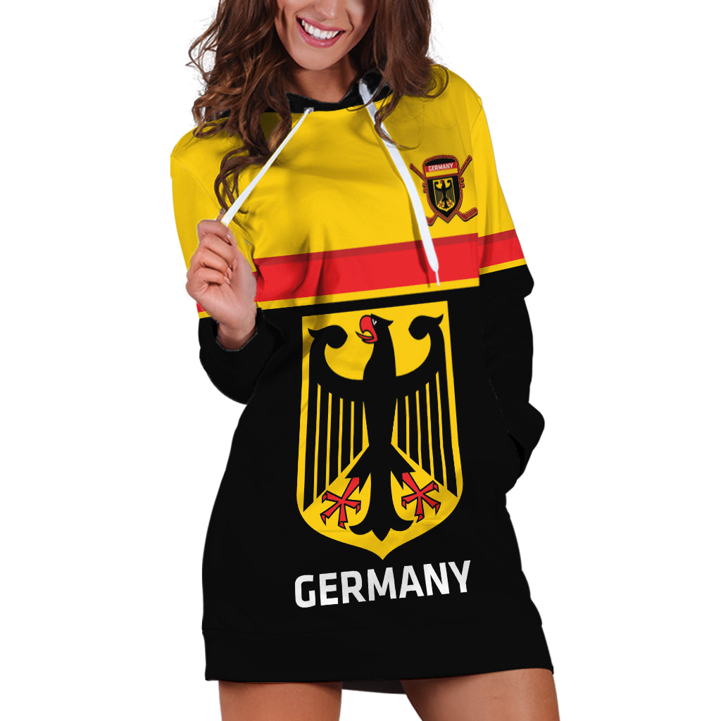 Custom Germany Hockey Hoodie Dress Go German Bearers of the Eagle