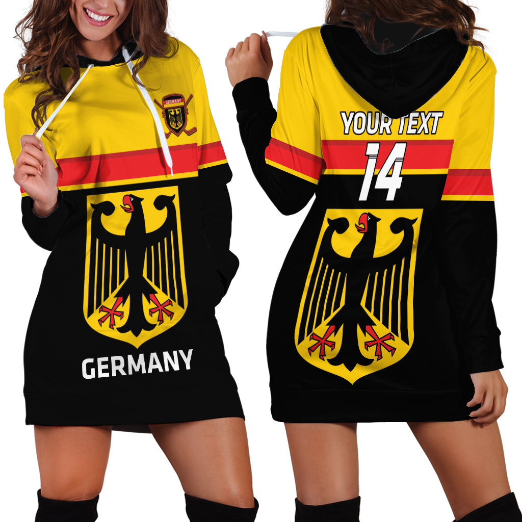 Custom Germany Hockey Hoodie Dress Go German Bearers of the Eagle - Wonder Print Shop