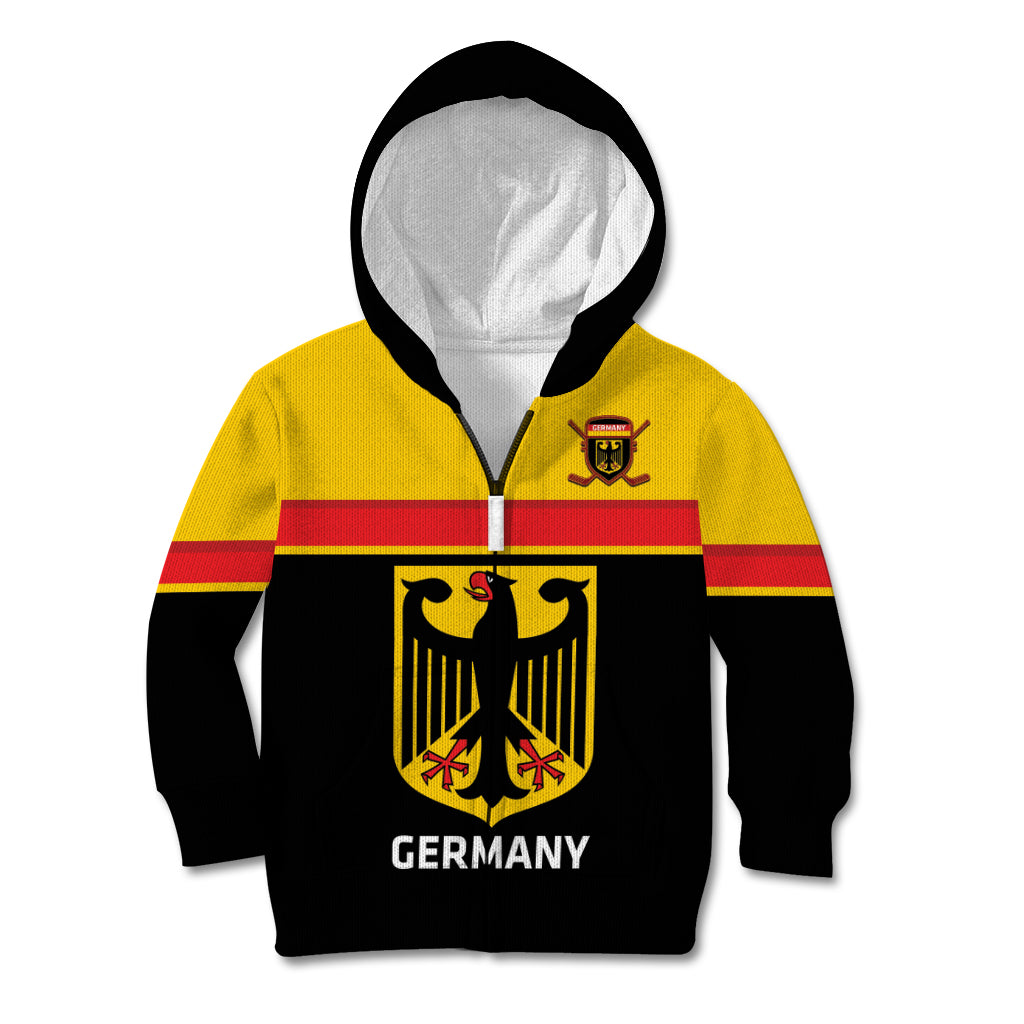 Custom Germany Hockey Kid Hoodie Go German Bearers of the Eagle - Wonder Print Shop