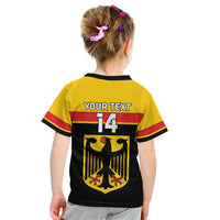 Custom Germany Hockey Kid T Shirt Go German Bearers of the Eagle - Wonder Print Shop