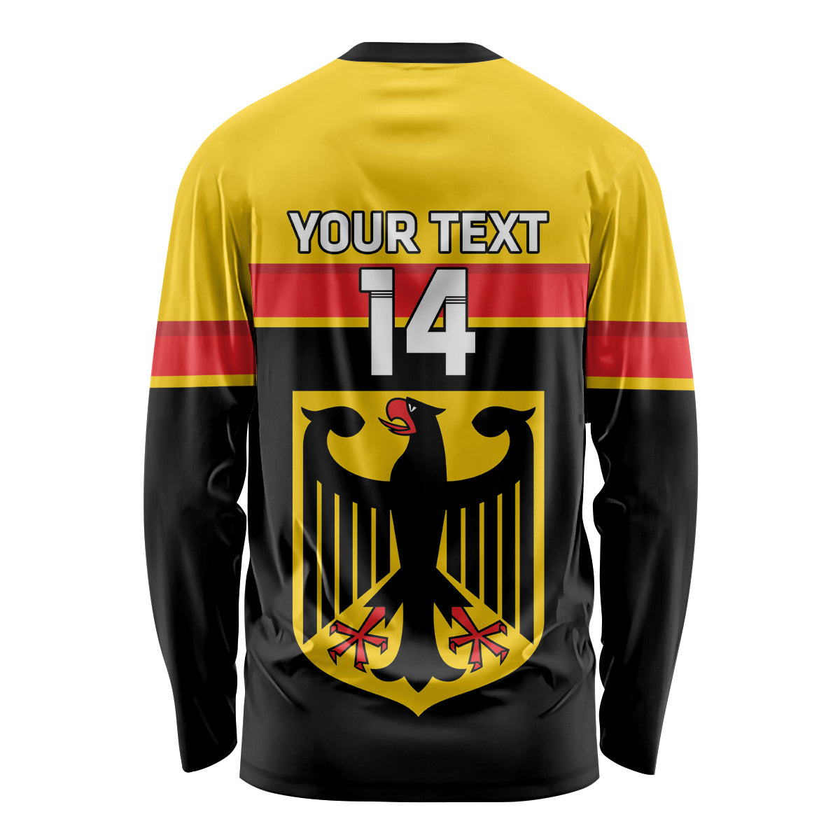 Custom Germany Hockey Long Sleeve Shirt Go German Bearers of the Eagle - Wonder Print Shop
