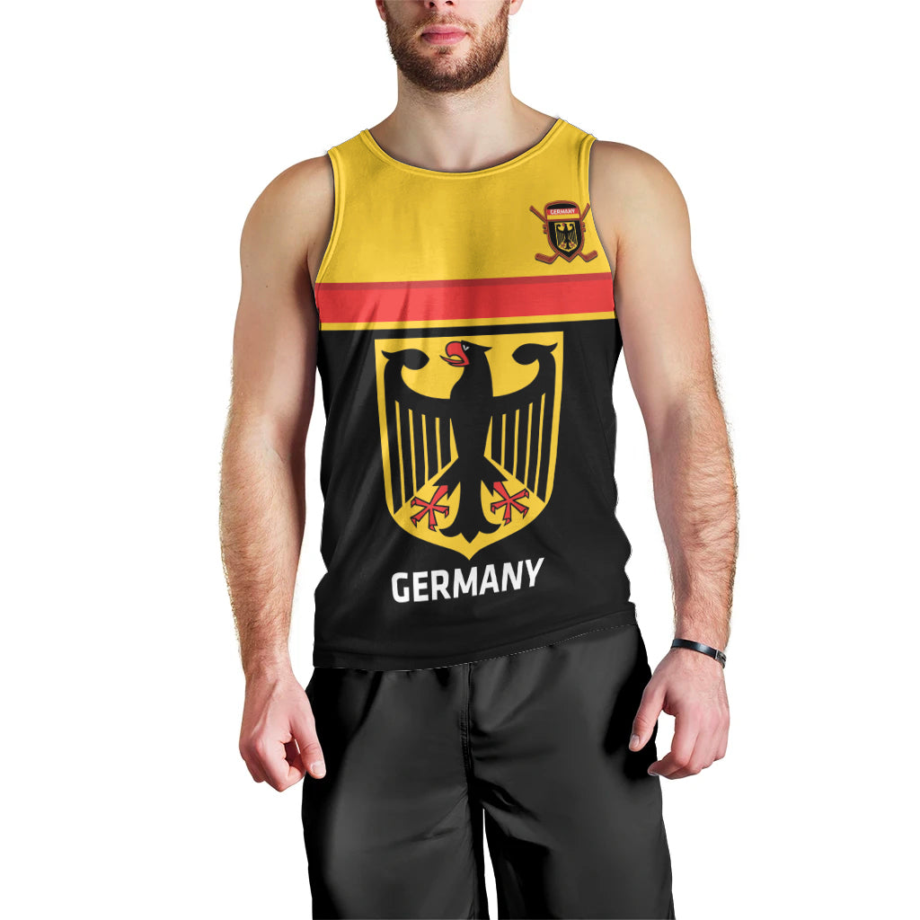 Custom Germany Hockey Men Tank Top Go German Bearers of the Eagle - Wonder Print Shop
