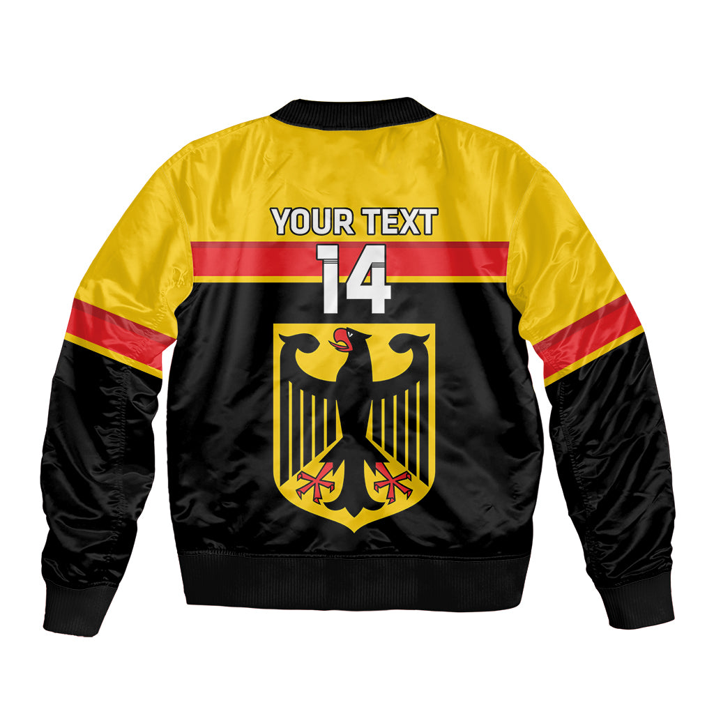 Custom Germany Hockey Sleeve Zip Bomber Jacket Go German Bearers of the Eagle - Wonder Print Shop