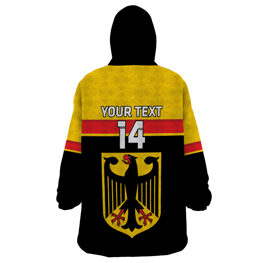 Custom Germany Hockey Wearable Blanket Hoodie Go German Bearers of the Eagle - Wonder Print Shop