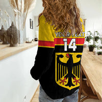 Custom Germany Hockey Women Casual Shirt Go German Bearers of the Eagle - Wonder Print Shop