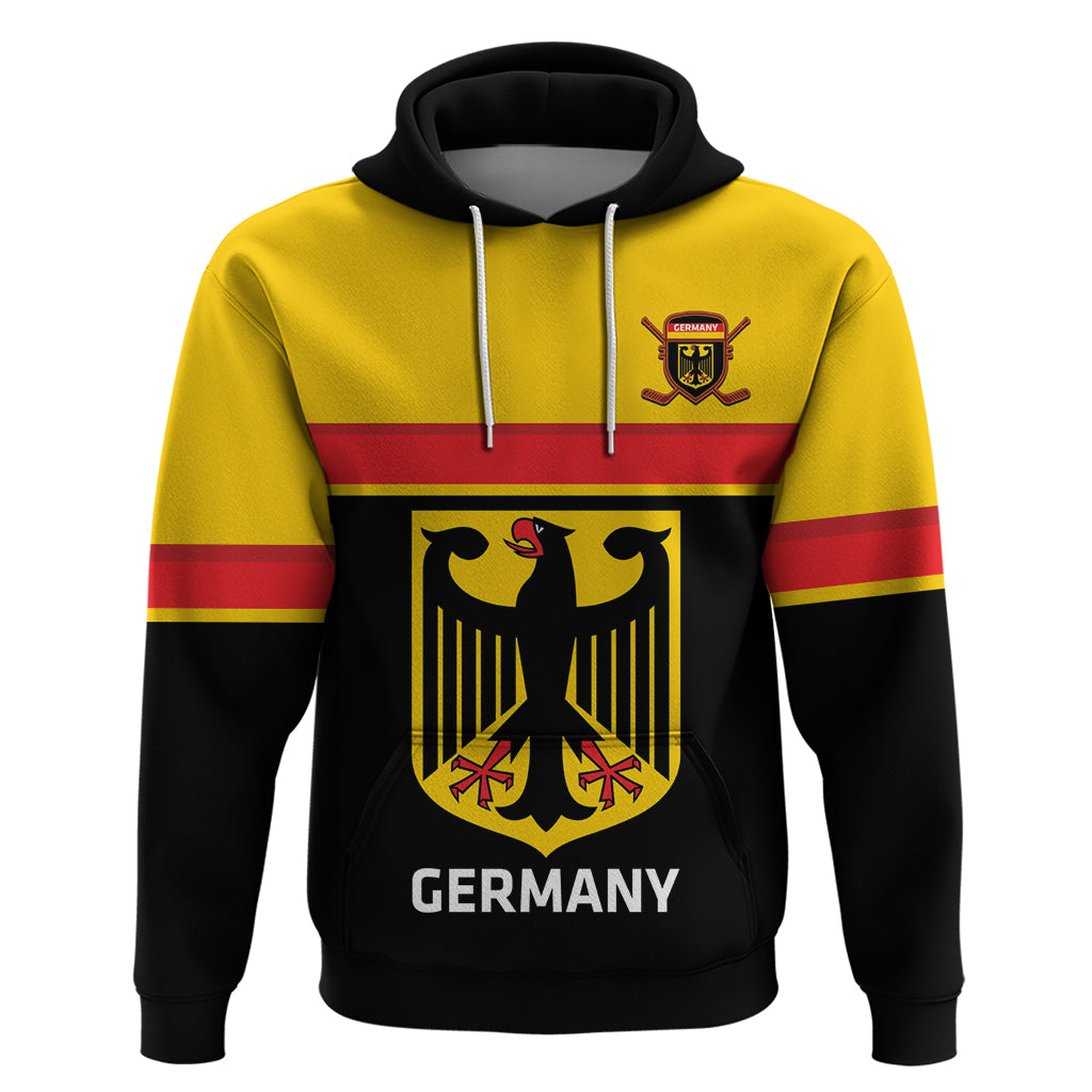 Custom Germany Hockey Zip Hoodie Go German Bearers of the Eagle - Wonder Print Shop