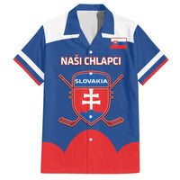 Custom Slovakia Hockey Family Matching Long Sleeve Bodycon Dress and Hawaiian Shirt Go Slovak Our Boys - Wonder Print Shop