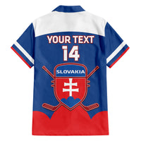 Custom Slovakia Hockey Family Matching Puletasi and Hawaiian Shirt Go Slovak Our Boys - Wonder Print Shop