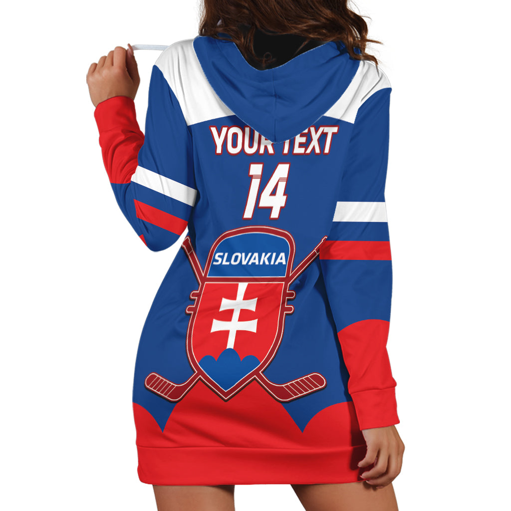 Custom Slovakia Hockey Hoodie Dress Go Slovak Our Boys - Wonder Print Shop