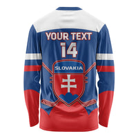 Custom Slovakia Hockey Long Sleeve Shirt Go Slovak Our Boys - Wonder Print Shop