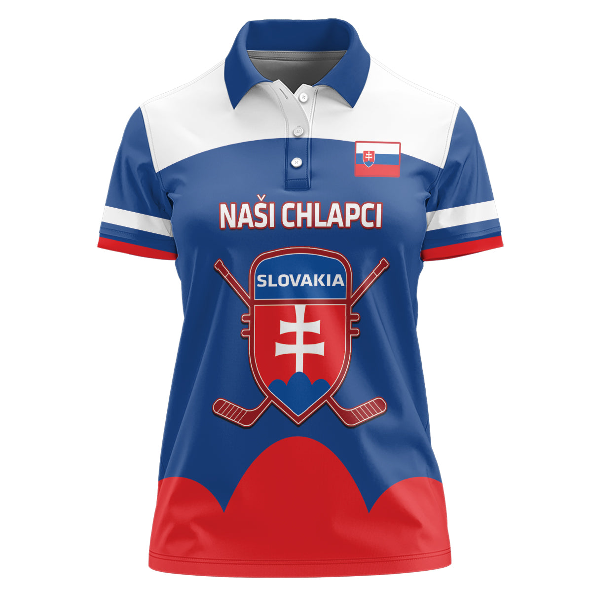 Custom Slovakia Hockey Women Polo Shirt Go Slovak Our Boys - Wonder Print Shop