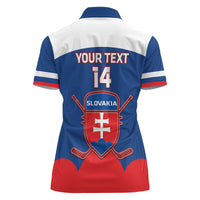 Custom Slovakia Hockey Women Polo Shirt Go Slovak Our Boys - Wonder Print Shop