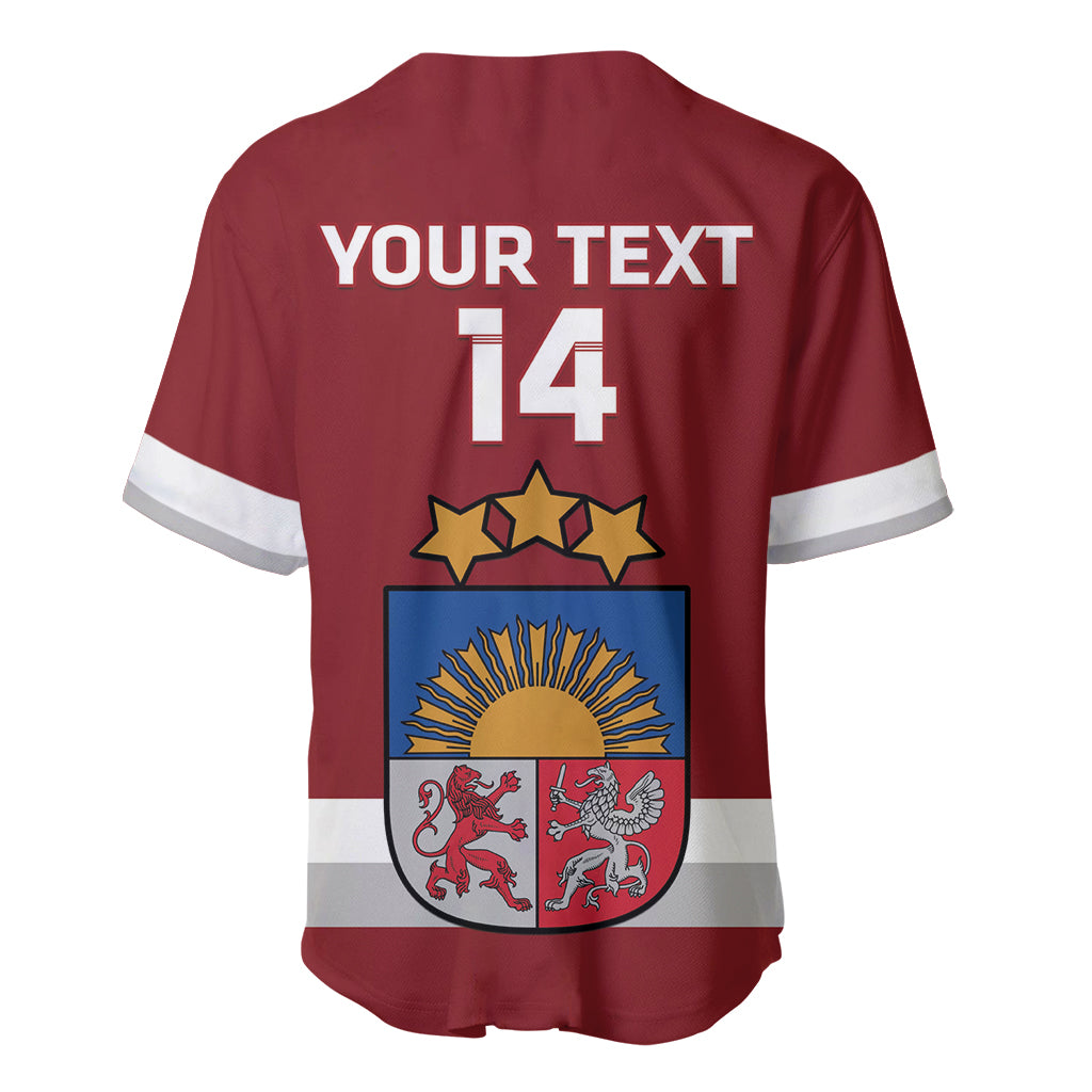 Custom Latvia Hockey Baseball Jersey 2024 Go Latvija - Wonder Print Shop