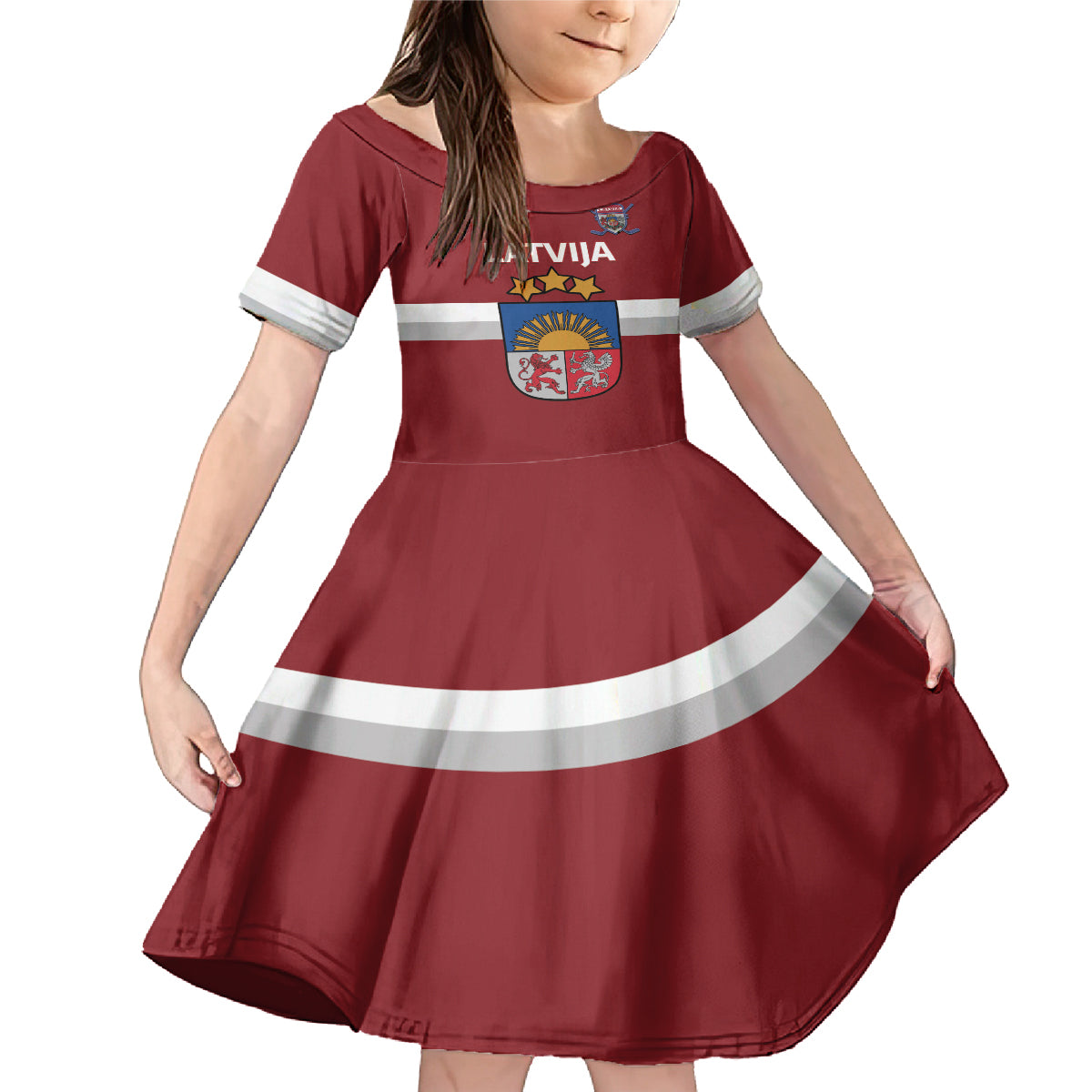 Custom Latvia Hockey Family Matching Mermaid Dress and Hawaiian Shirt 2024 Go Latvija - Wonder Print Shop