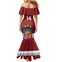 Custom Latvia Hockey Family Matching Mermaid Dress and Hawaiian Shirt 2024 Go Latvija - Wonder Print Shop