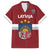 Custom Latvia Hockey Family Matching Off Shoulder Maxi Dress and Hawaiian Shirt 2024 Go Latvija - Wonder Print Shop