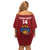 Custom Latvia Hockey Family Matching Off Shoulder Short Dress and Hawaiian Shirt 2024 Go Latvija - Wonder Print Shop