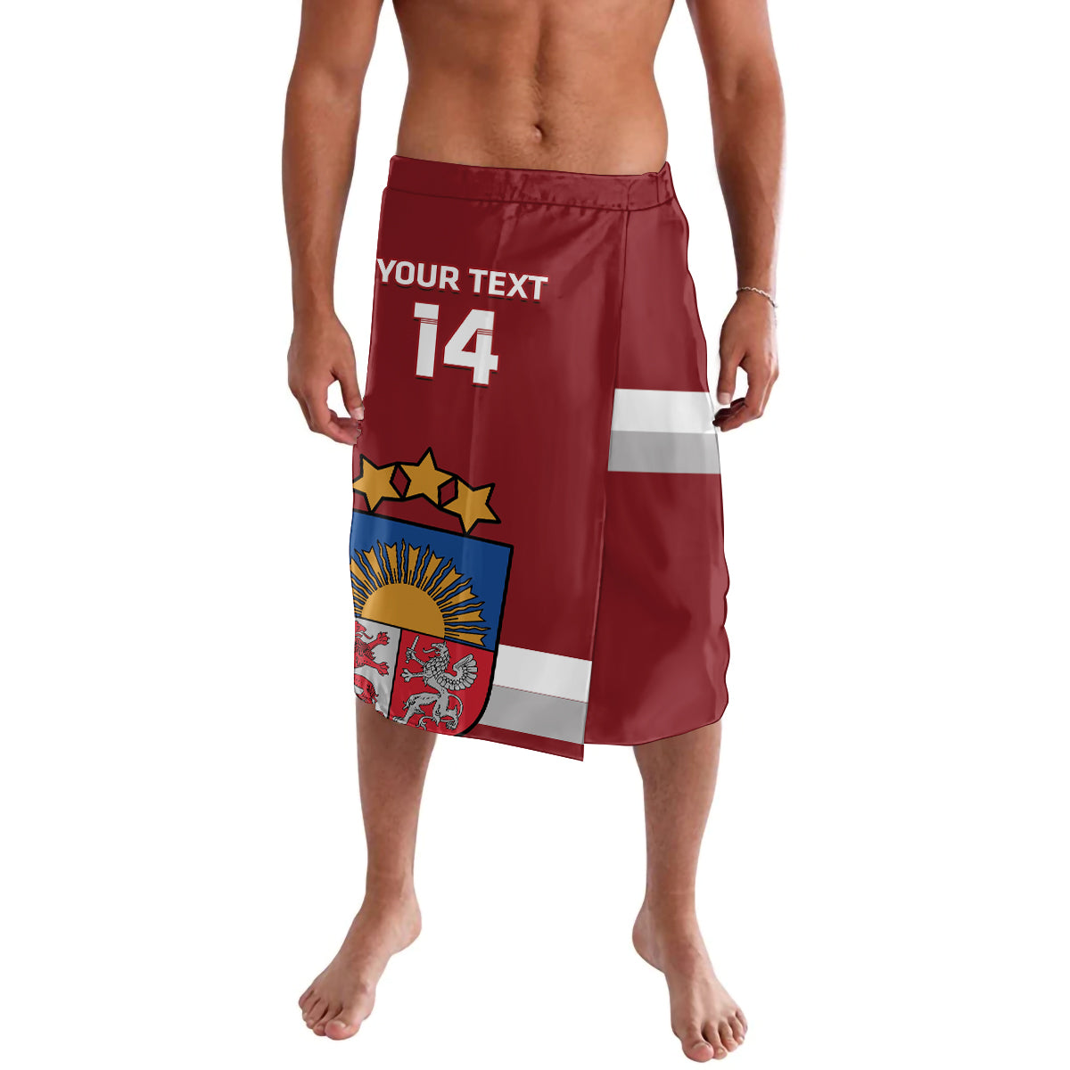 Custom Latvia Hockey Lavalava 2024 Go Latvija