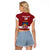 Custom Latvia Hockey Raglan Cropped T Shirt 2024 Go Latvija - Wonder Print Shop