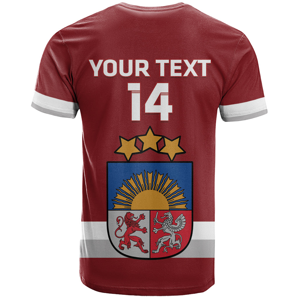 Custom Latvia Hockey T Shirt 2024 Go Latvija - Wonder Print Shop