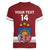 Custom Latvia Hockey Women V-Neck T-Shirt 2024 Go Latvija - Wonder Print Shop