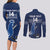 Custom France Hockey Couples Matching Long Sleeve Bodycon Dress and Long Sleeve Button Shirt Francaise Gallic Rooster