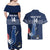 Custom France Hockey Couples Matching Off Shoulder Maxi Dress and Hawaiian Shirt Francaise Gallic Rooster