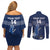 Custom France Hockey Couples Matching Off Shoulder Short Dress and Long Sleeve Button Shirt Francaise Gallic Rooster - Wonder Print Shop