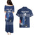 Custom France Hockey Couples Matching Puletasi and Hawaiian Shirt Francaise Gallic Rooster - Wonder Print Shop