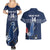 Custom France Hockey Couples Matching Summer Maxi Dress and Hawaiian Shirt Francaise Gallic Rooster