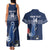 Custom France Hockey Couples Matching Tank Maxi Dress and Hawaiian Shirt Francaise Gallic Rooster