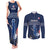 Custom France Hockey Couples Matching Tank Maxi Dress and Long Sleeve Button Shirt Francaise Gallic Rooster