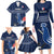 Custom France Hockey Family Matching Long Sleeve Bodycon Dress and Hawaiian Shirt Francaise Gallic Rooster