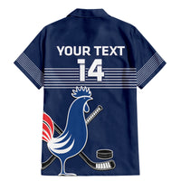 Custom France Hockey Family Matching Mermaid Dress and Hawaiian Shirt Francaise Gallic Rooster - Wonder Print Shop