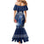 Custom France Hockey Family Matching Mermaid Dress and Hawaiian Shirt Francaise Gallic Rooster - Wonder Print Shop