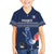 Custom France Hockey Family Matching Off Shoulder Short Dress and Hawaiian Shirt Francaise Gallic Rooster