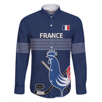 Custom France Hockey Family Matching Short Sleeve Bodycon Dress and Hawaiian Shirt Francaise Gallic Rooster - Wonder Print Shop