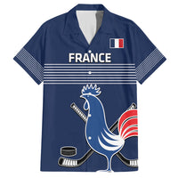 Custom France Hockey Family Matching Summer Maxi Dress and Hawaiian Shirt Francaise Gallic Rooster - Wonder Print Shop